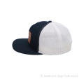 Cappello Gorras Trucker con cerotto in pelle